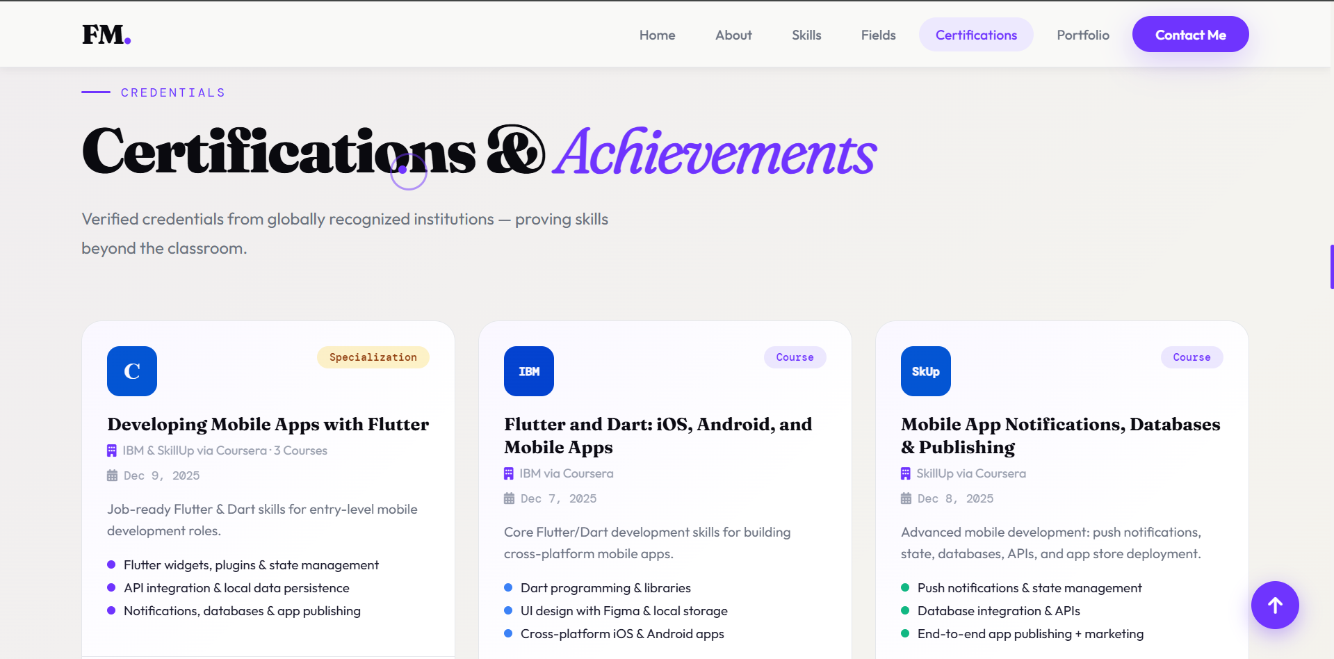 Certifications